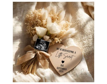 Floral Boho Pregnancy Announcement, Simple Baby Announcement Template, Neutral Baby Reveal Digital, Minimalist Pregnancy Reveal Social Media