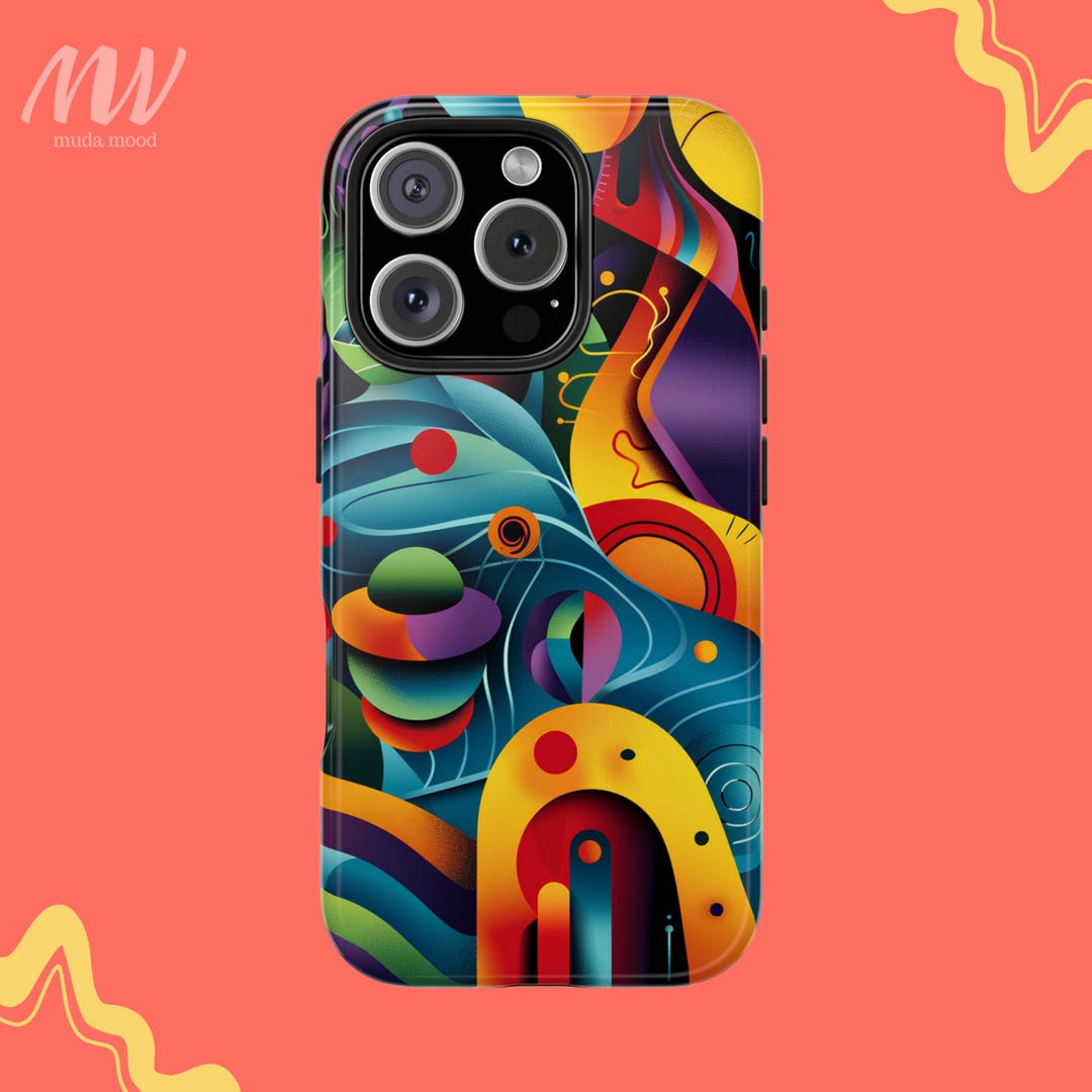 Colorful Abstract Art Phone Case Unique Protective Cover for ...