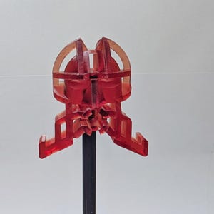 Bionicle compatible - mctoran head eyestalk variant - red