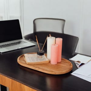 Wooden valet tray, Desk valet tray, Desktop organization, Minimalist tray, Modern wooden tray, Wooden tray, Desk organizer, Wooden desk tray