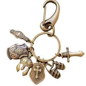Armor of God Charm Keychain-Ephesians 6:10-20