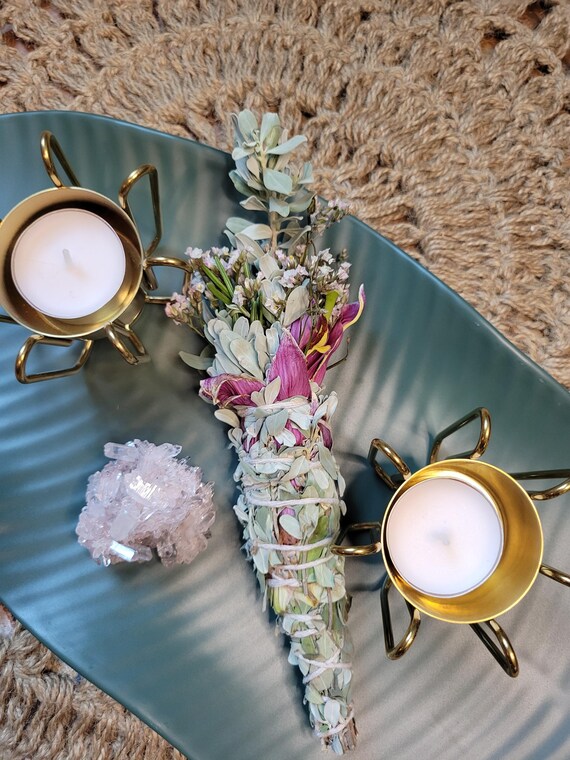 Enchanting Oasis Blend | Baby's Breath, Oriental Lily, Rosemary, Salvia Greggii and Texas Sage | Herbal Cleansing & Serenity