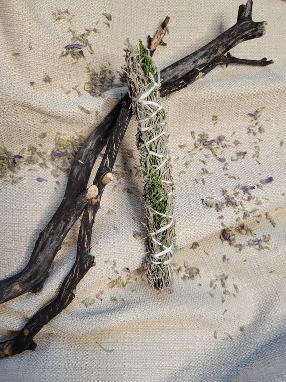 Lavender & Ashe Juniper Smudge Blend | Calming Herbal Cleansing | Grounding and Relaxation