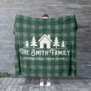 Personalized RV Blanket Custom Camper Van Throw Gift for Full Time RVers Adventure Awaits Camping Blanket Teddy Sherpa Travel Throw Cozy