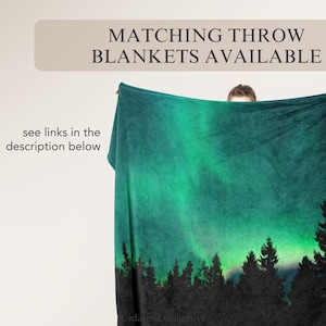 Green Northern Lights Mug Aurora Borealis Ceramic Cup Pine Tree Silhouette Design Night Sky Mountain Coffee Camping Gift Nature Lover Starry image 18