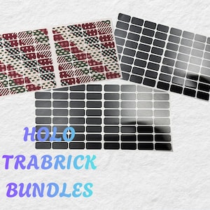 Holographic Trabrick Craft Storage Labels Bundles