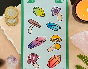 Forest Treasures Matte Sticker Sheet 3.5" x 6" | Journaling, Scrapbooking, Deco Stickers