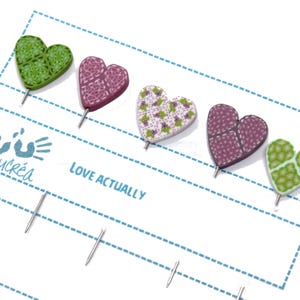 Quilting pins - Mini counting sewing pins - Decorative pins - Decorative straight pins - Cute headed pin set - Gift for woman