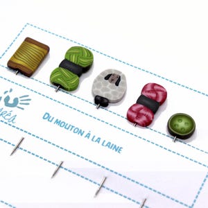 Quilting pins - Mini counting sewing pins - Decorative pins - Decorative straight pins - Cute headed pin set - Gift for woman