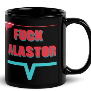 Taza de cerámica VOX de Hazbin Hotel, ¡A la mierda con Alastor!