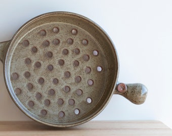 Handmade, Clay, Flameware Grill Basket
