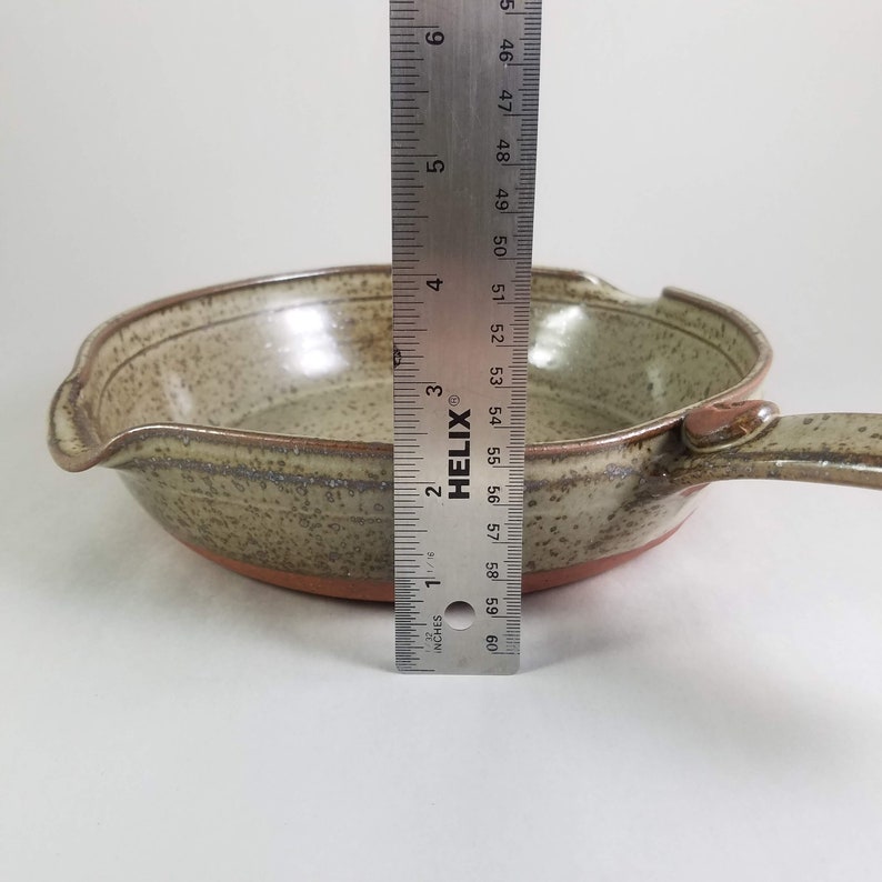 Small Skillet, Handmade Pottery for Stovetop image 5