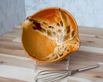 Mixing Bowl with Whisk in Feather