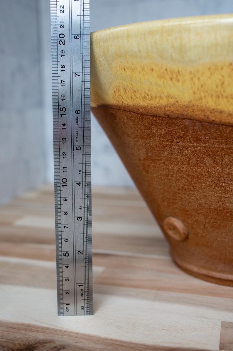 Handmade Stoneware Clay Cassole: French Cooking Pot, Yellow Salt Glaze image 6