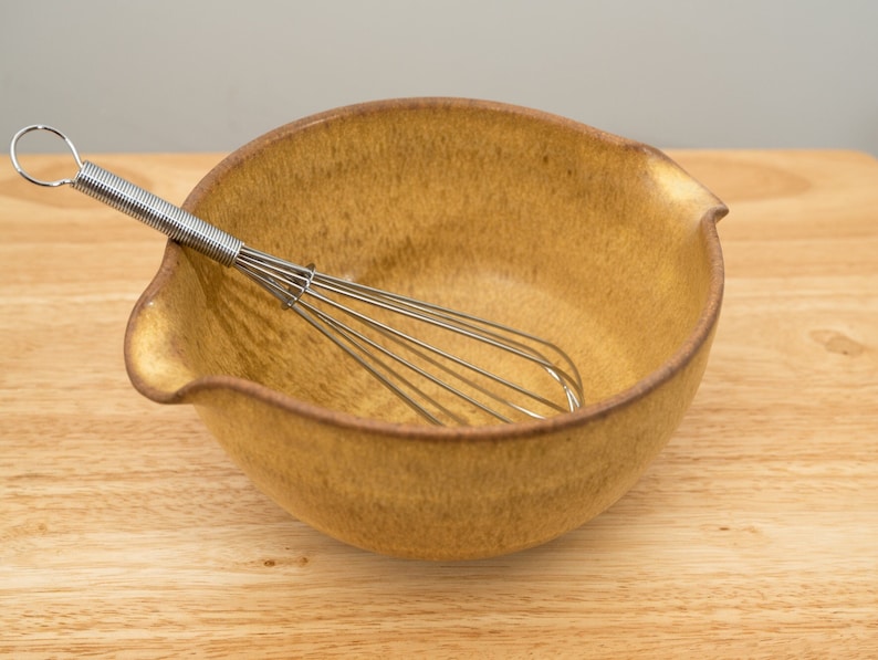 Mixing Bowl with Whisk in Yellow Salt image 2