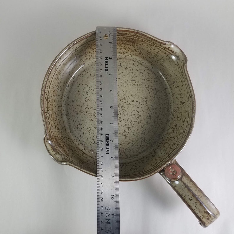 Small Skillet, Handmade Pottery for Stovetop image 4