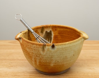 Mixing Bowl with Whisk in Feather