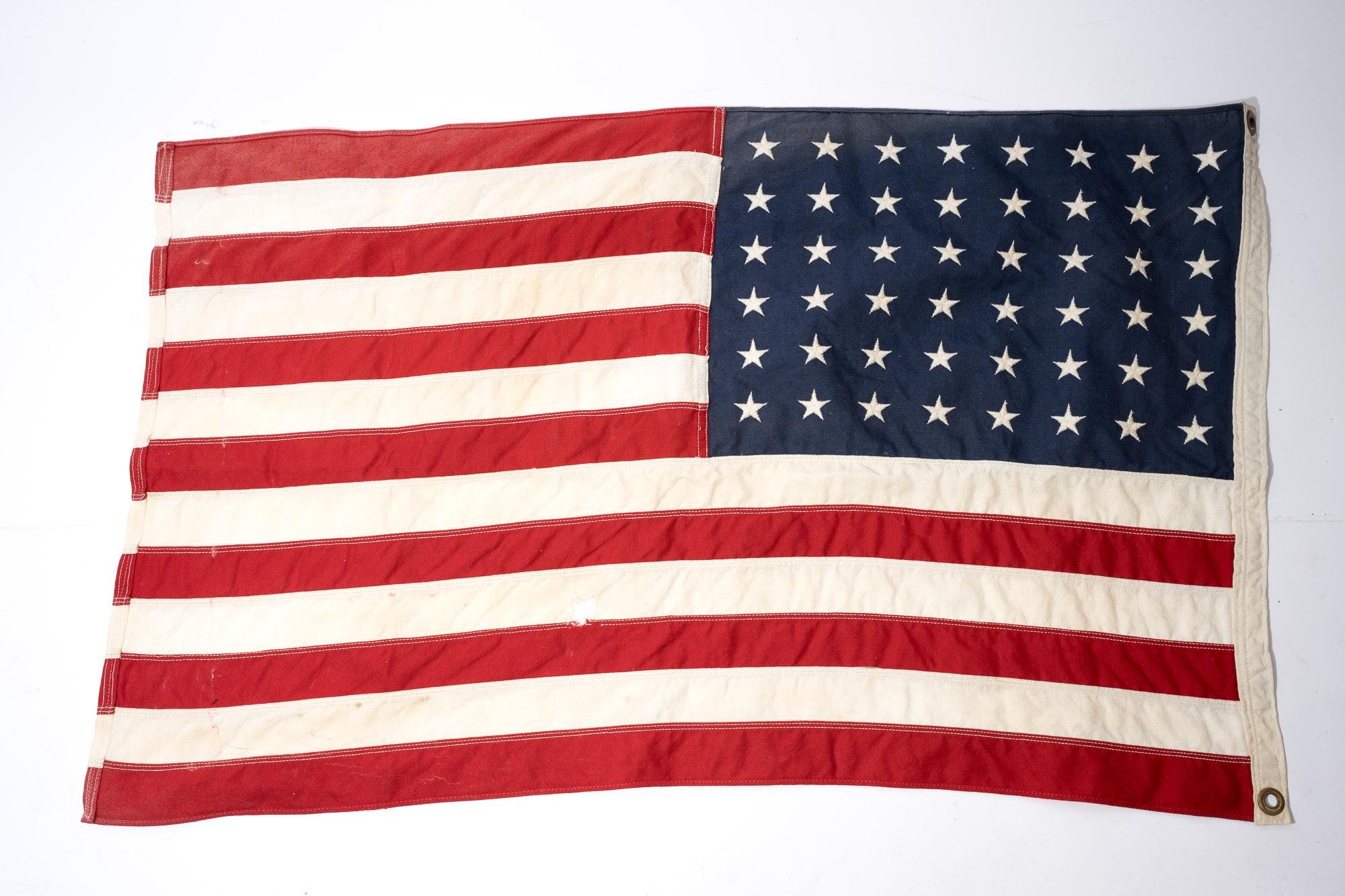 ヴィンテージアメリカ国旗、48個の星、第二次世界大戦、Annin