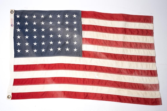 Vintage American Flag, 48 Star, WWII, Defiance by Annin Flagmakers