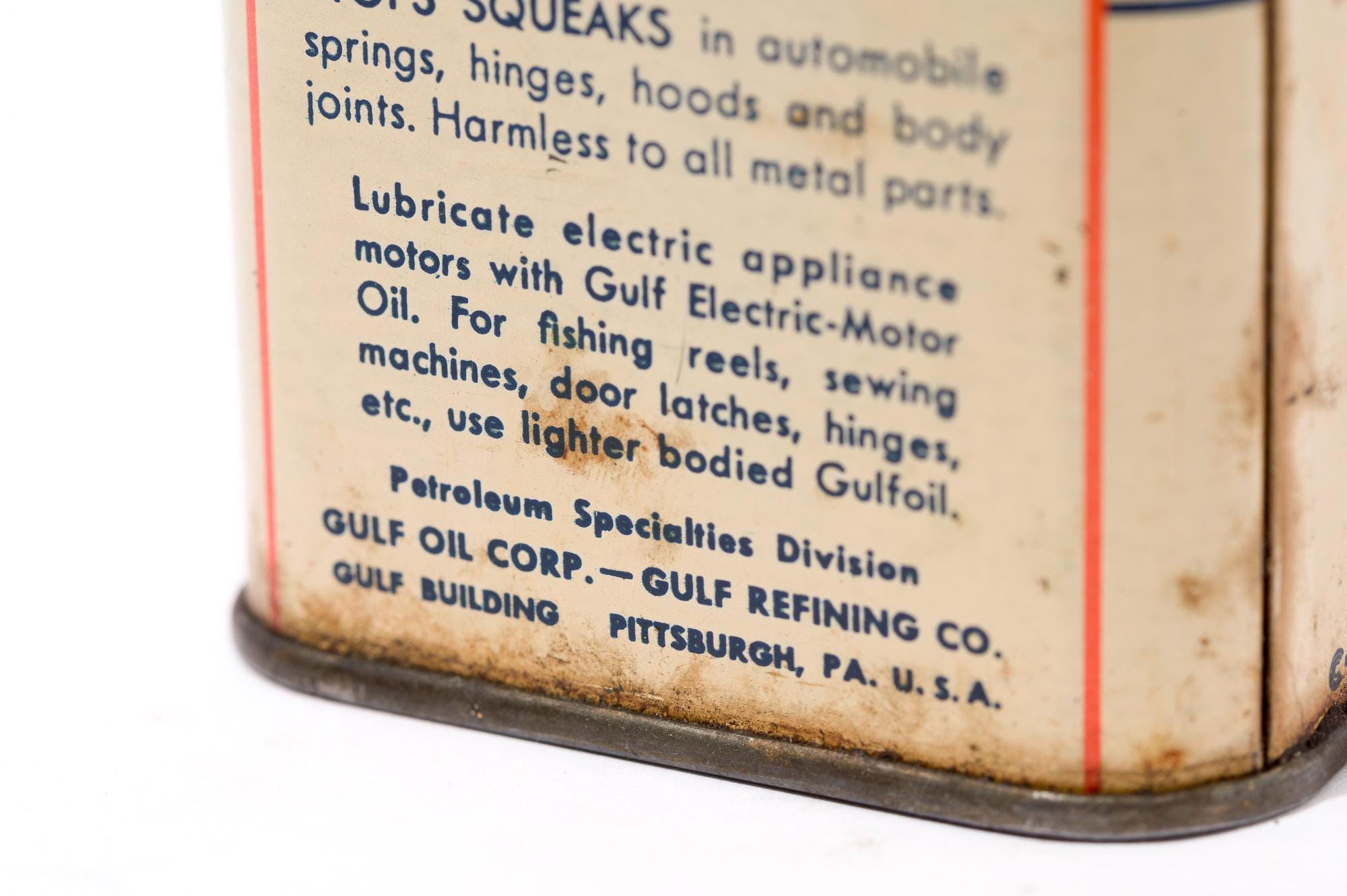 Vintage Gulf Penetrating Oil Can, Half Pint, 1940s-50s - Etsy