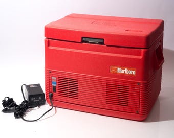 Vintage Marlboro Branded Coleman Powerchill Thermoelectric Cooler 1990s