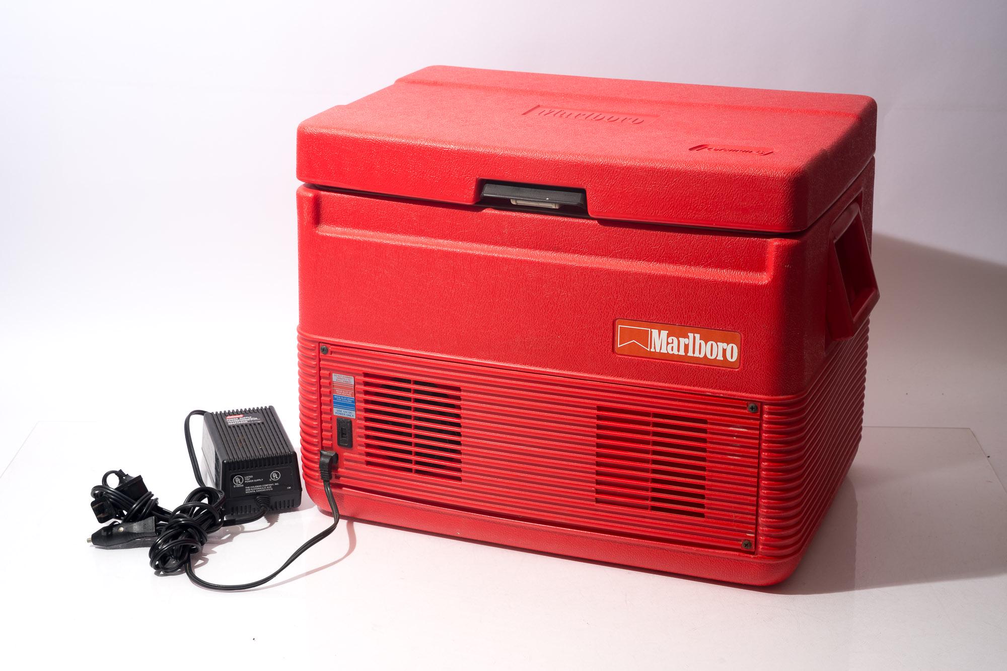 Vintage Marlboro Branded Coleman Powerchill Thermoelectric Cooler