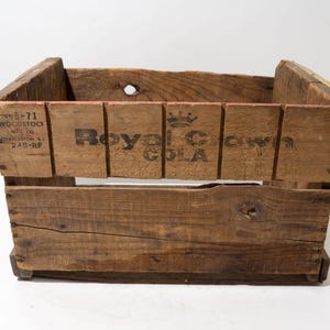家具・インテリア  CROWN COLA wood Box 70's ROYAL CROWN RC Cola Large Wood Crate Nashville