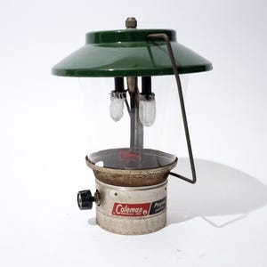 Vintage Coleman Propane Dual Mantle Lantern Model 5114B, 1970s