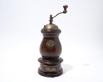 Kaffeemühle, Benjamin Medwin Mfg, Kaffeemühle, Holz, Repro, c1980er Jahre