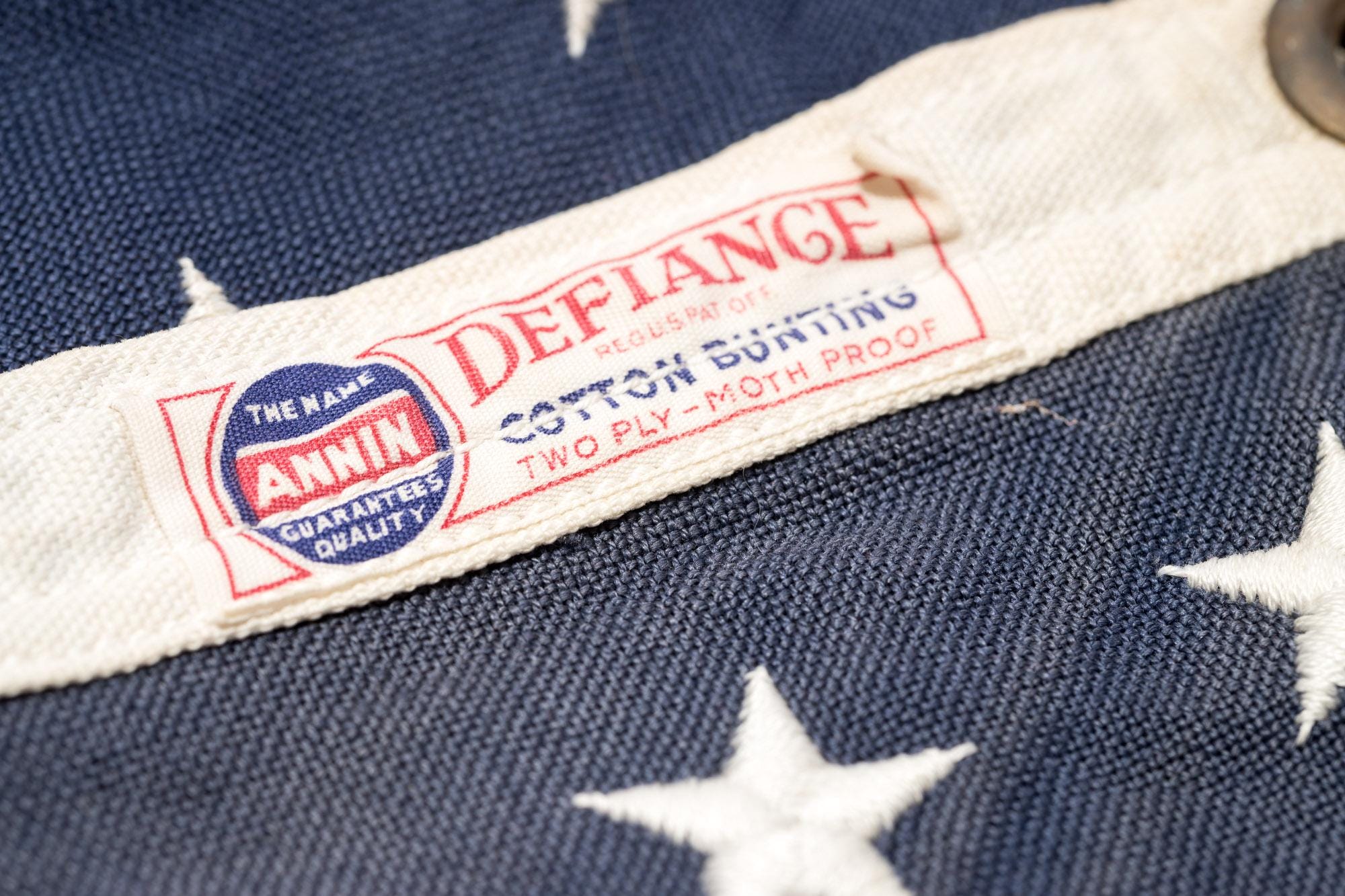 Vintage American Flag, 48 Star, WWII, Defiance by Annin Flagmakers