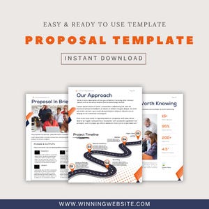 Propuesta de proyecto, propuesta comercial, propuesta de licitación de contrato, propuesta de cliente, plantilla de presentación de propuesta comercial de Canva totalmente editable