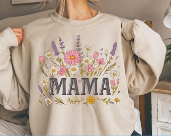 Floral Mama PNG, Mama PNG, Dia das Mães Png, Design de Sublimação Mama, Flor Png, mama vintage Png, Mãe png, Retro Mama Botanic Floral Png