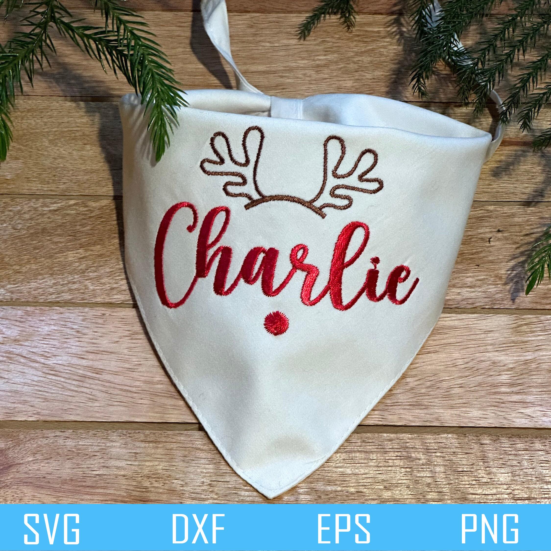 クリスマス犬用バンダナ SVG PNG | 手作り犬用バンダナ SVG | カスタム