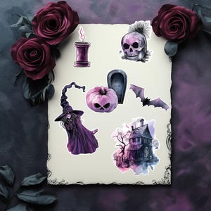Vinyl stickers gothic Halloween sticker collection