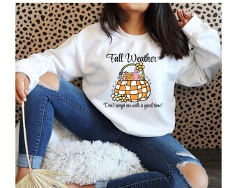 Funny Fall T-Shirt: Sarcastic Autumn Tee Design (PNG Download)