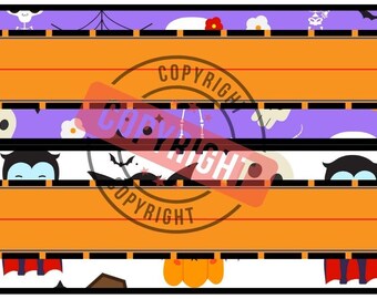Halloween Classroom Name Tags: Spooky Printable Desk Labels (Digital Download PNG
