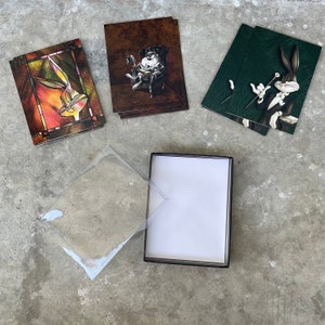 Lot de 12 cartes de correspondance vierges LOONEY TUNES de l'an 2000 avec enveloppes
