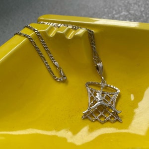 Y2K sterling silver Michael Jordan necklace