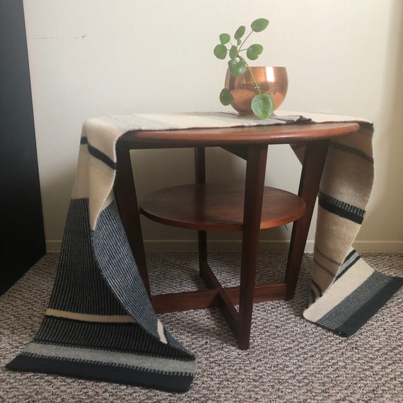 vintage Scandinavian VIRGIN WOOL table runner