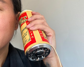 Vintage Budweiser beer can telephone 80s