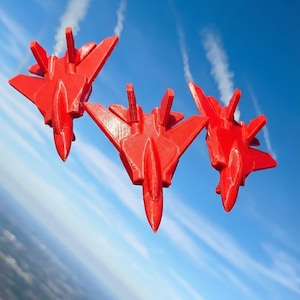 3D Printed Jet Fighter Squadron – Articulated Mini Planes, Fidget Toy