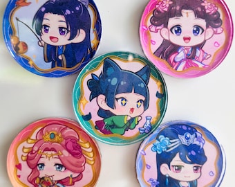 Whimsy Cabinet - Dairies Round Acrylic Fridge Magnets
