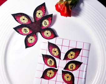 Kokushibo Upper Moon One Glittery Sticker | Waterproof sticker