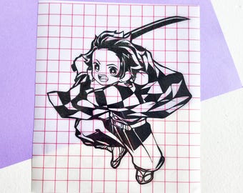 Demon Slayer Vinyl Decal | Chibi Design