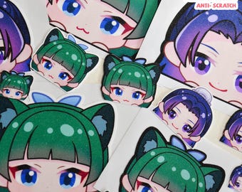 Anime Diaries Chibi Sticker | Glittery Waterproof Vinyl Decal