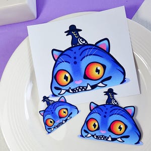 Kpop Demon Derpy Tiger Glittery Sticker | Vinyl Sticker | Waterproof | Chibi Design