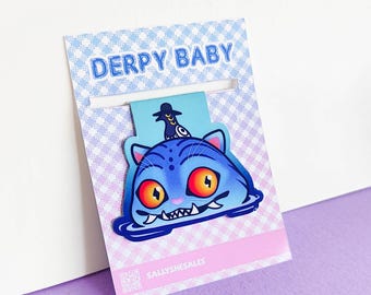Demon Tiger Chibi Magnetic Bookmark | Handmade Page Marker