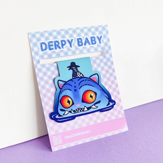 Demon Tiger Chibi Magnetic Bookmark | Handmade Page Marker