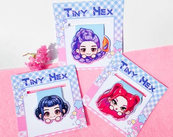 Chibi Magnetic Bookmark | Kpop Inspired Demon Hunter Page Marker | Handmade