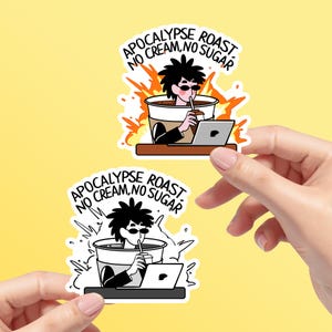 ORIGINAL DESIGN | Grind Steep Repeat Coffee Sticker | Coffee Lover | Water bottle sticker | Waterproof | Funny Laptop Decal